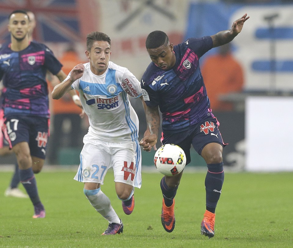  Maxime Lopez made his first start for Marseille in Bordeaux clash