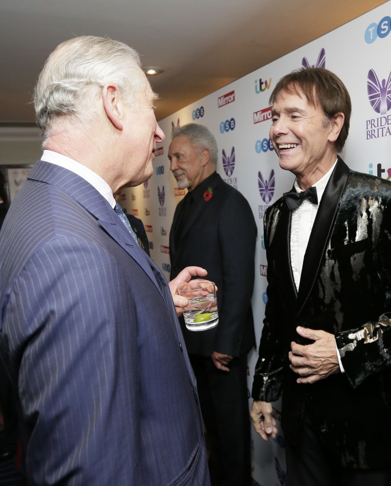  Prince Charles gets chatting to Sir Cliff at the Awards