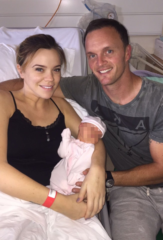  Maria welcomed baby girl Evie at the end of September