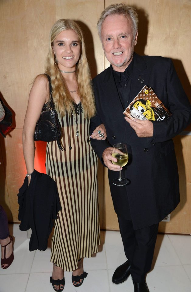  Tigerlily with dad Roger Taylor who she describes as an "intellectual"