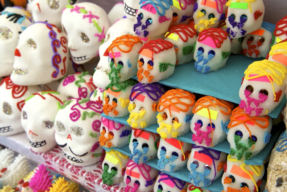  Sugar skulls are a recent addition to the festivities