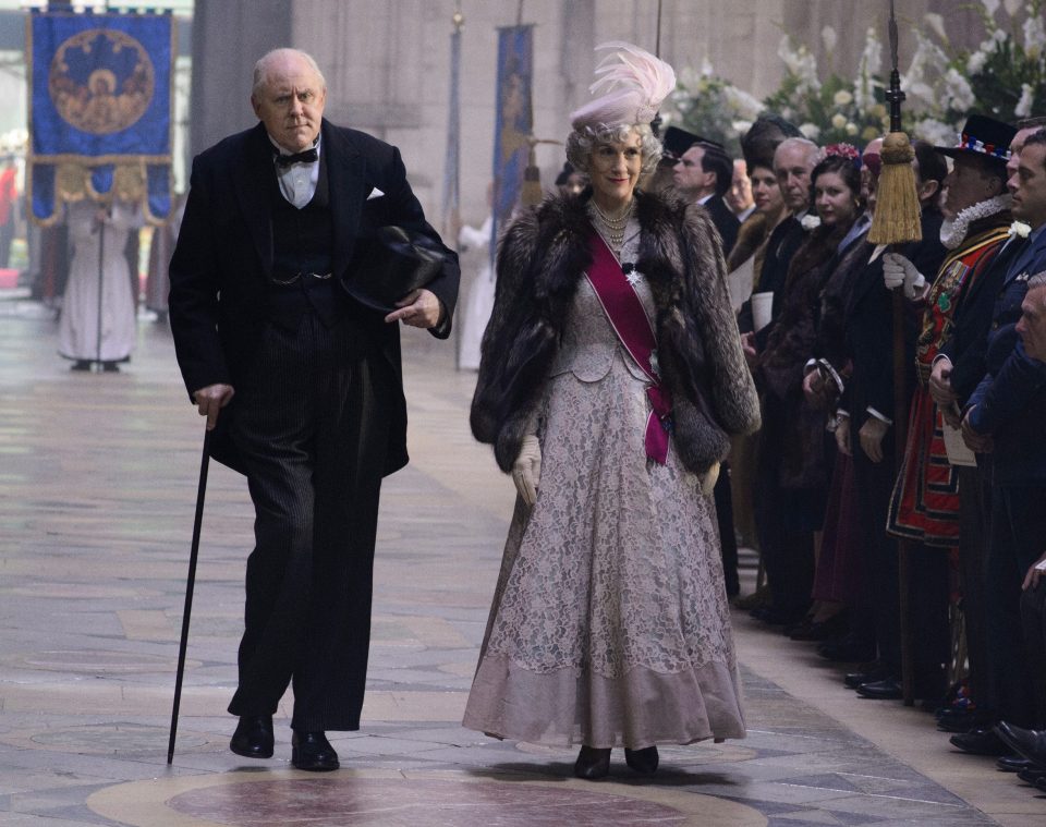 John Lithgow and Harriet Walter play Mr and Mrs Churchill in The Crown 