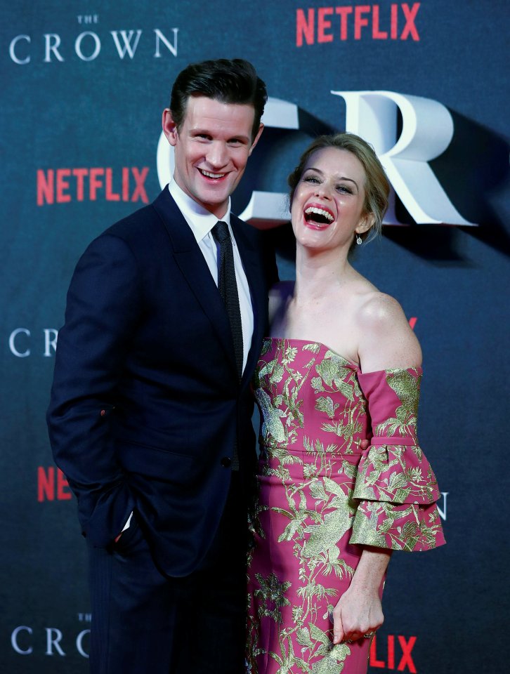  Claire and Matt were having a ball on the red carpet