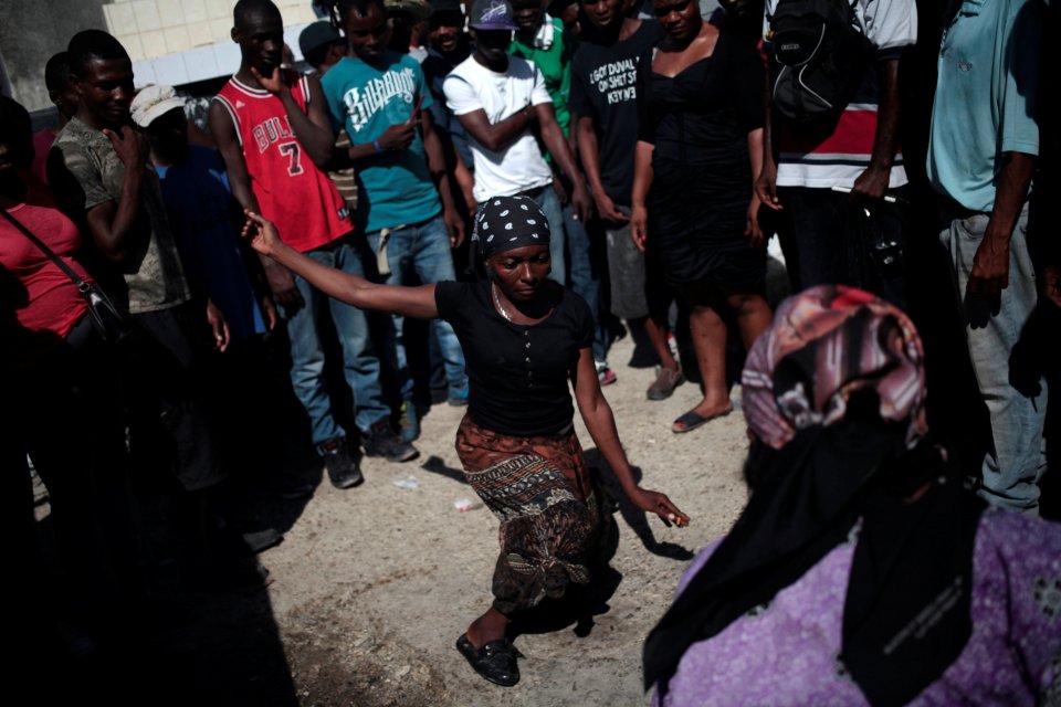  Spiritual believers dance during the two days of celebrations in the Haitian capital