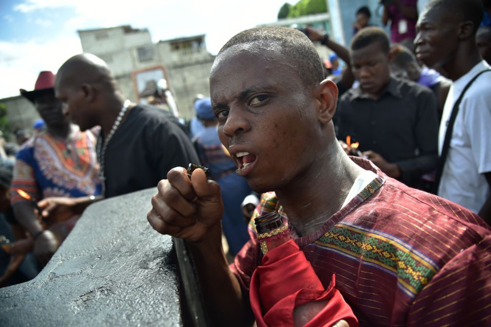  Devotees have been known to eat glass at the ceremony to entertain other revellers