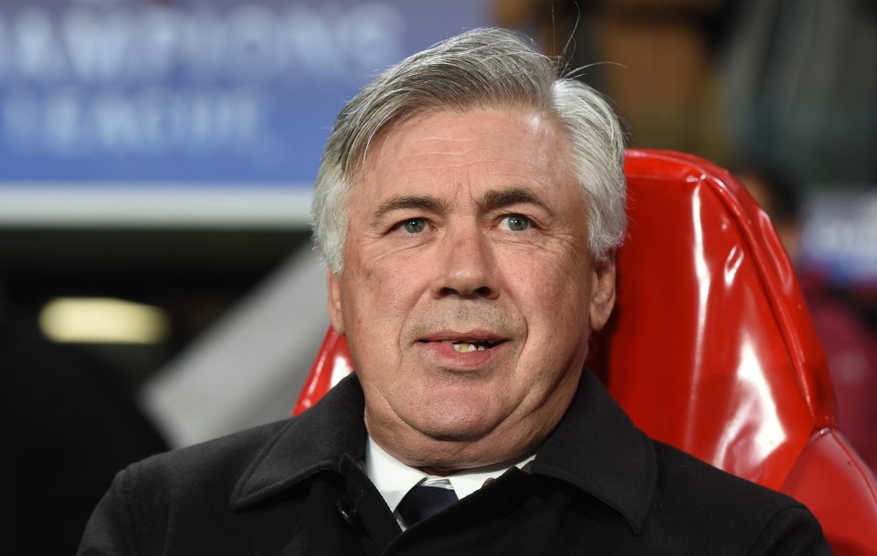  Carlo Ancelotti, who was Madrid boss at the time, had his photo taken while he was leaving training in his car