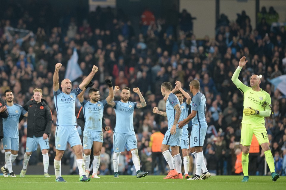  City's stars hail the Etihad crowd after their stunning win