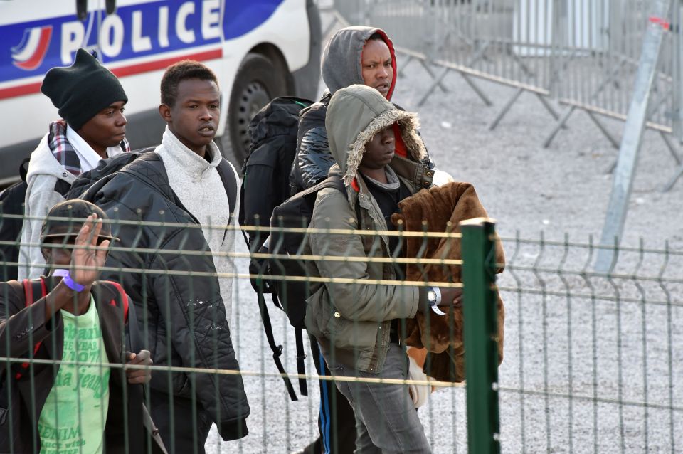  Migrant children are being moved out of the Calais Jungle one week after demolition began