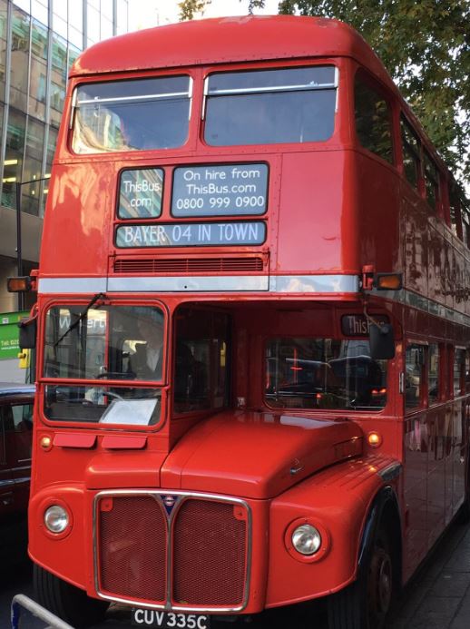  Bayer Leverkusen had a bus brought out in their honour