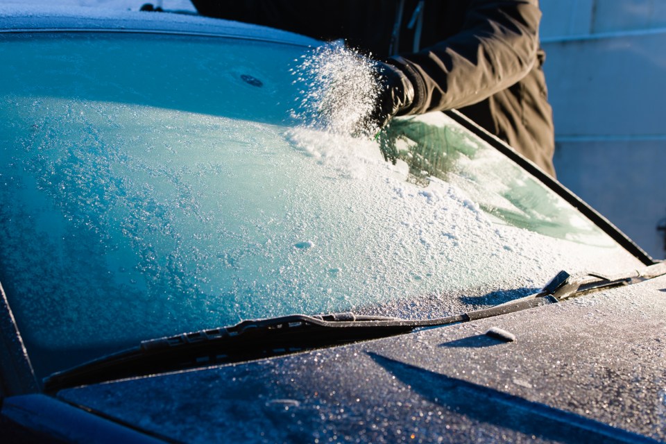  It's everyone's worst nightmare to have to scrape off the ice in the freezing cold first thing in the morning