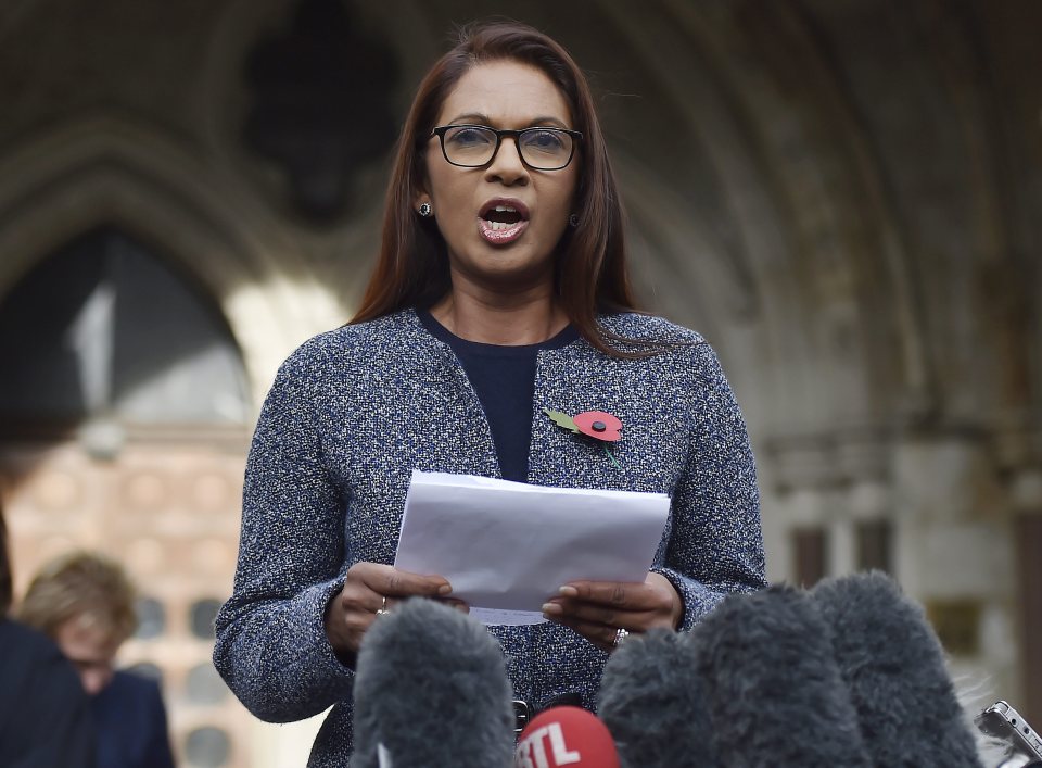  It comes after the Brexit legal challenge, spearheaded by Gina Miller, was upheld at the High Courty