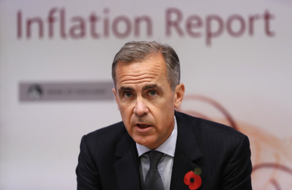  The good news was delivered by the Bank's governor Mark Carney this morning