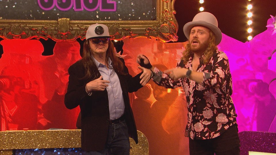  The X Factor judge got into the spirit of things with host Keith Lemon