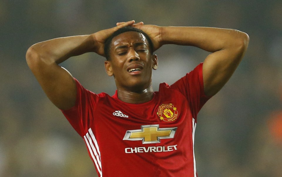  Anthony Martial is running out of chances to impress Jose Mourinho