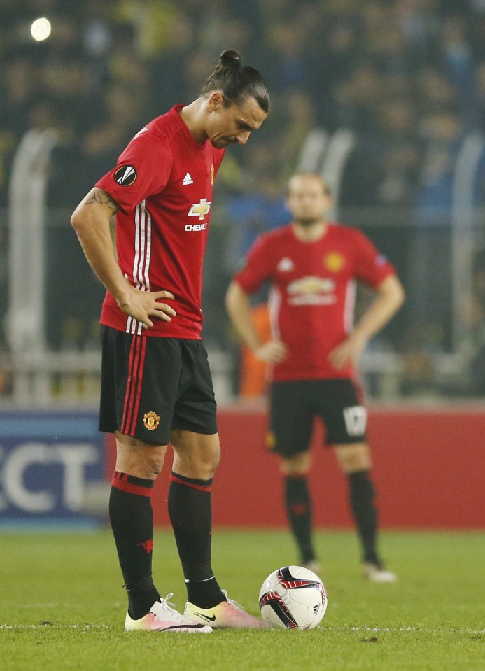  It was a night of frustration for Zlatan Ibrahimovic and co as Man Utd set an unwanted club record