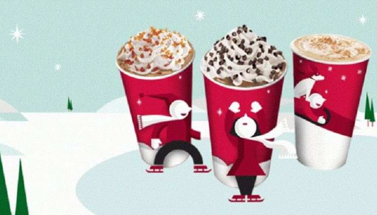 Starbucks holiday cups through the years