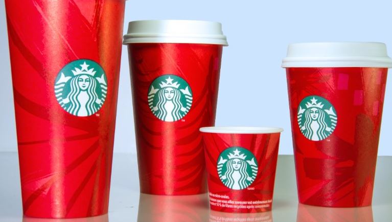 Starbucks holiday cups through the years