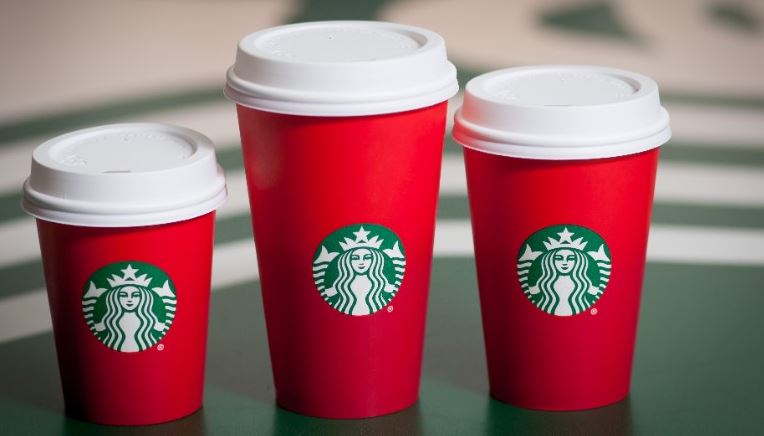 Starbucks holiday cups through the years