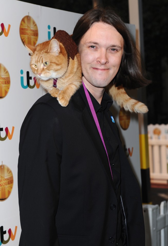  James and his kitty cat saviour Bob