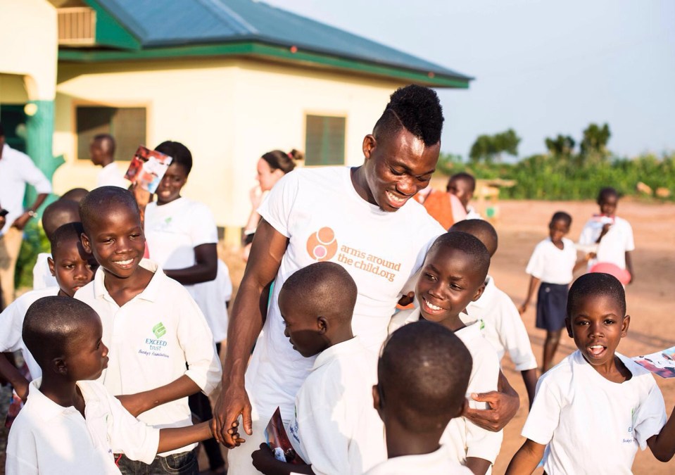  Atsu knows the importance of giving something back to his country