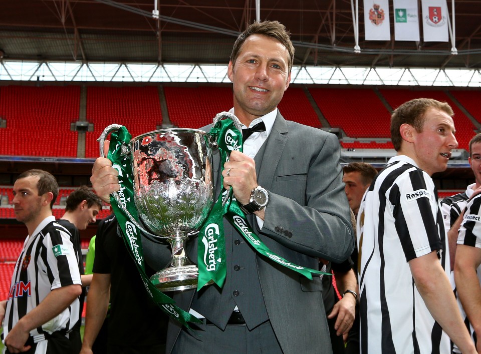  Jason Ainsley guided Spennymoor Town to Wembley success in the FA Vase back in 2013