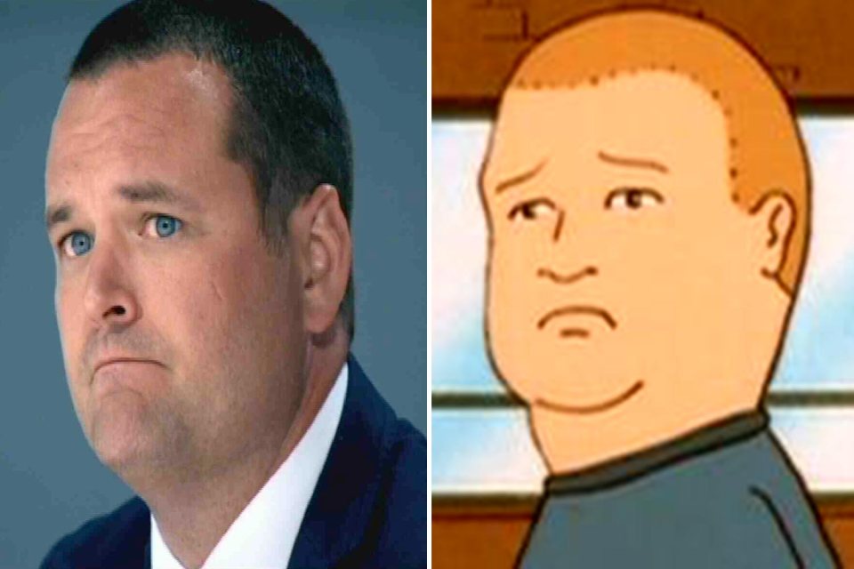  JD from The Apprentice and Bobby Hill from King Of The Hill