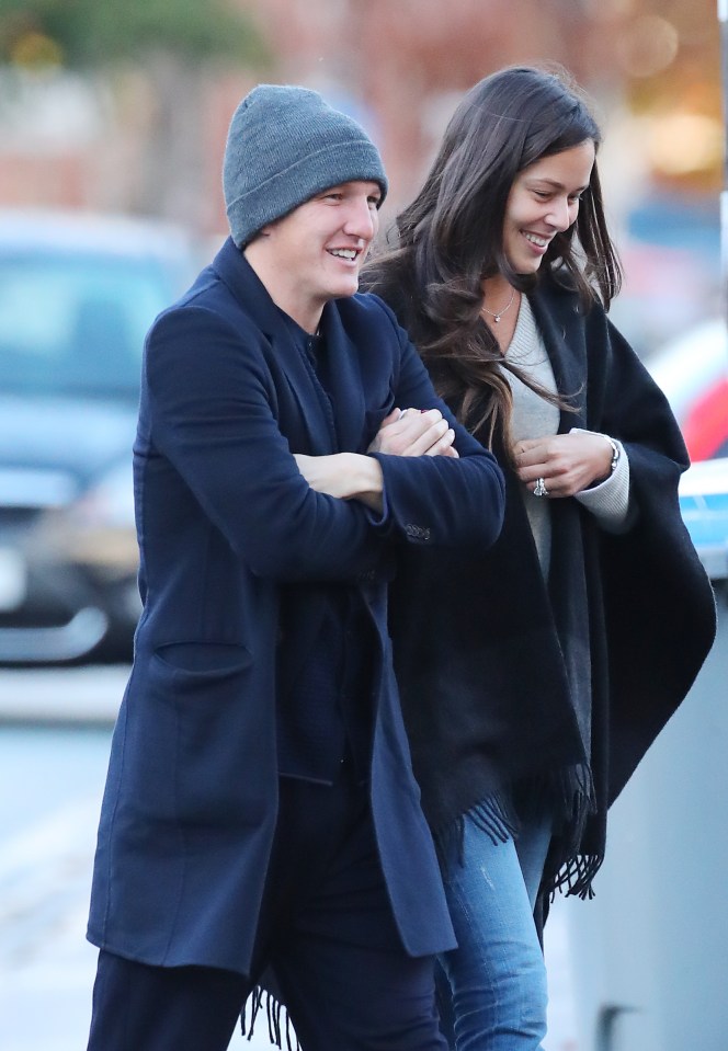  Schweinsteiger with his beauty of a wife Ana Ivanovic