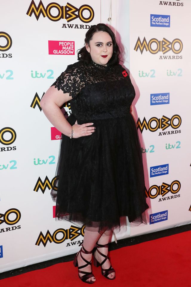 Actress Sharon Rooney looked glowing in a stunning lace dress