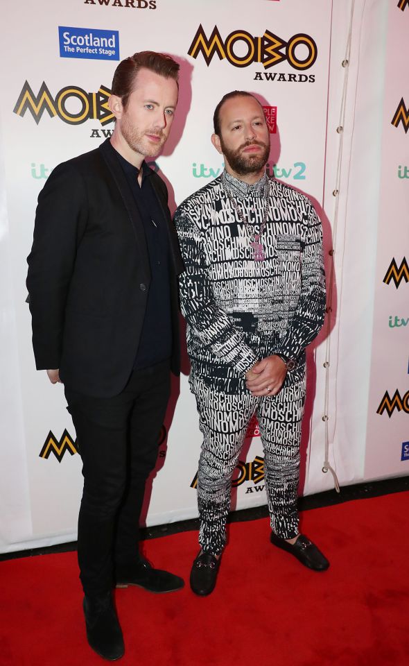 Drum and Bass duo Chase and Status looked smart on the red carpet