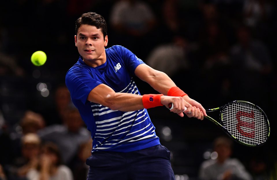  Milos Raonic pulled out of his semi final match with Andy Murray on Saturday