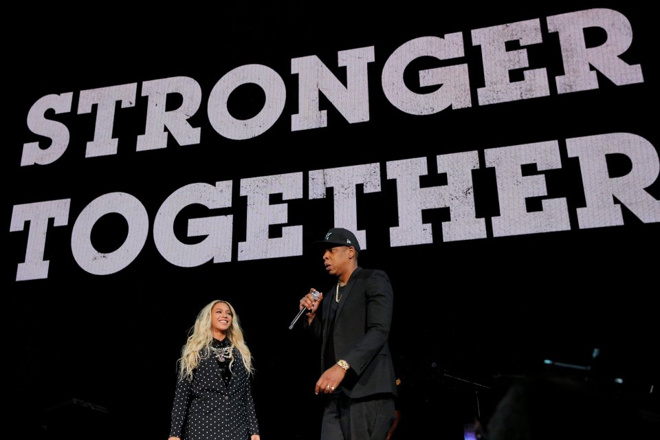  The couple have been putting on a united front following rumours Jay Z was unfaithful