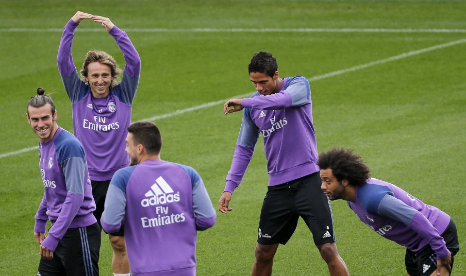  Gareth Bale and Luka Modric are all smiles as they prepare to face Leganes