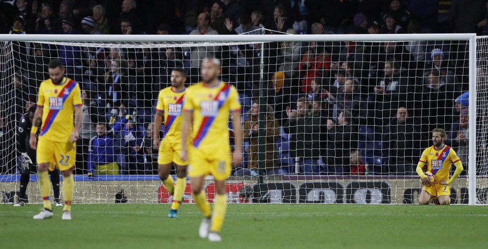  The 3-2 defeat at Burnley left Palace just a point clear of the bottom three