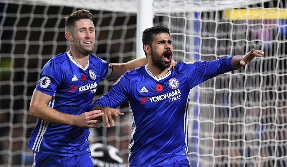  Costa (right) has been one of Chelsea's best players so far in this Premier League season