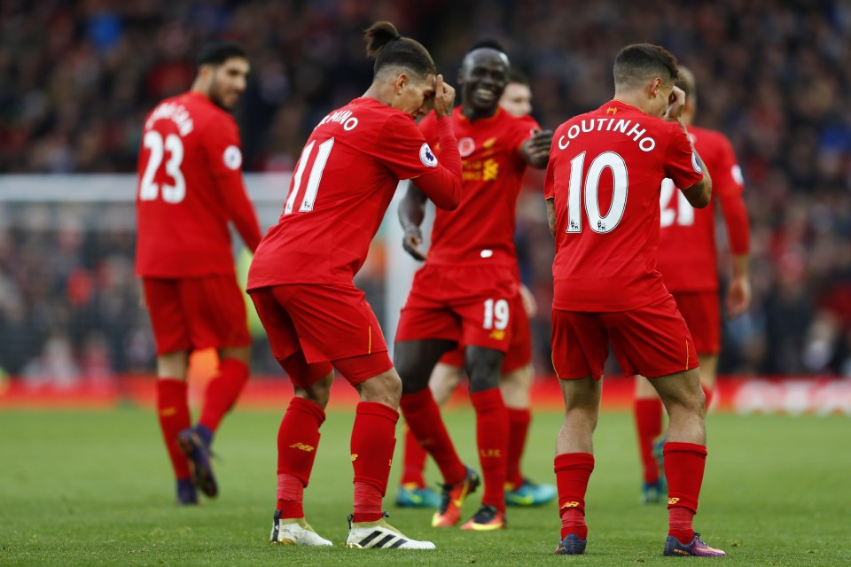  Liverpool thumped Watford 6-1 at Anfield to go top of the Premier League