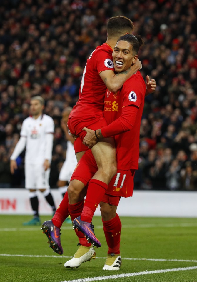  Roberto Firmino and Philippe have forged a terrifying pairing at Liverpool