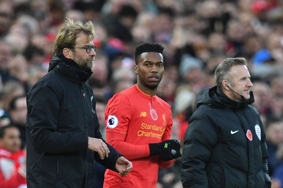  Daniel Sturridge is a serial sub for Liverpool under Jurgen Klopp