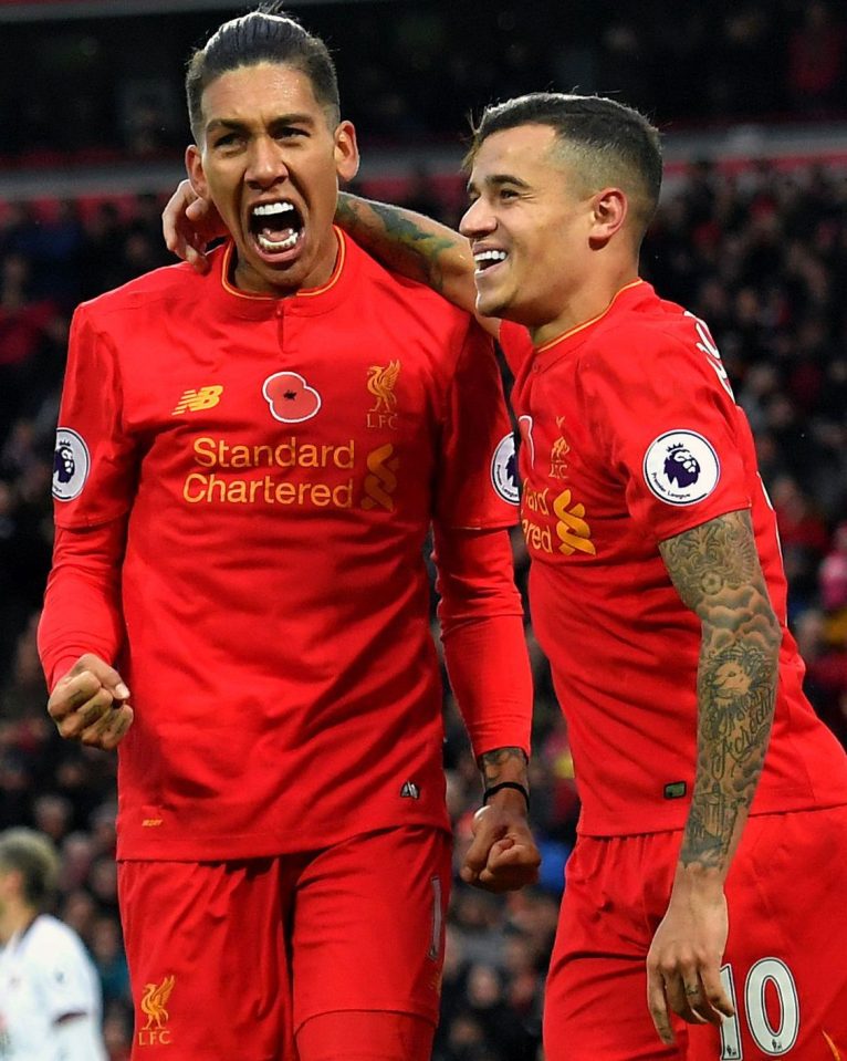  Roberto Firmino and Philippe Coutinho flew home in style on a private jet