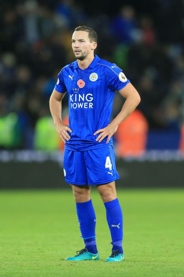  Danny Drinkwater looked dejected, know his error gifted Matty Phillips the winner