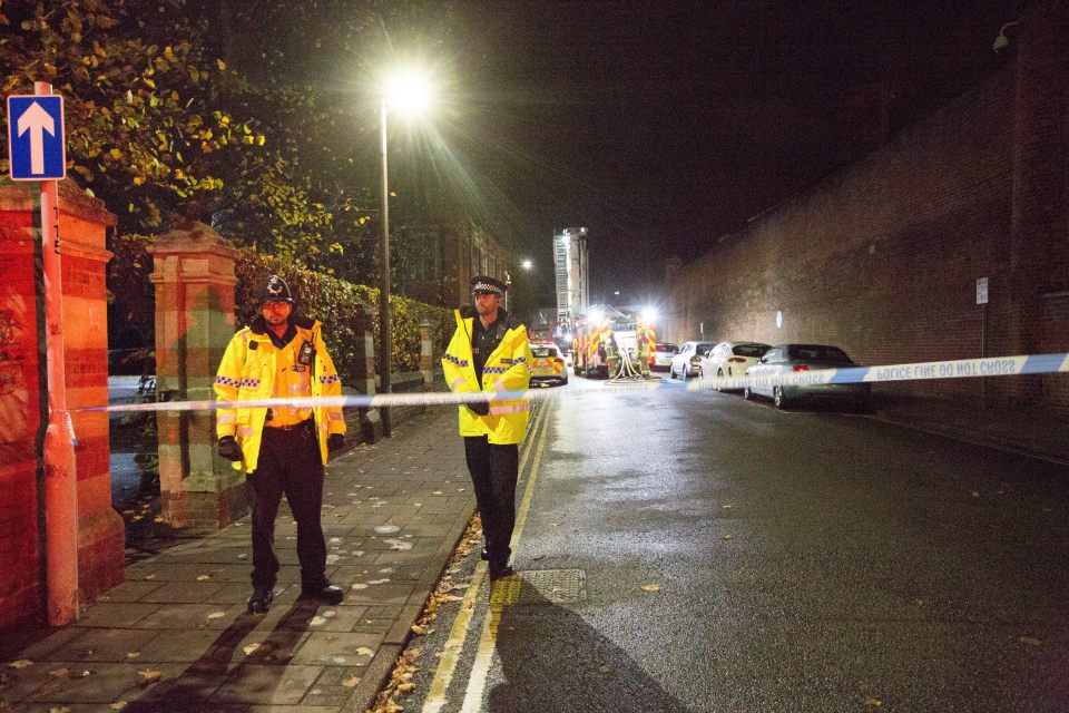  Scores of police officers secured the area around the prison as prison services warned of severe consequences for rioters