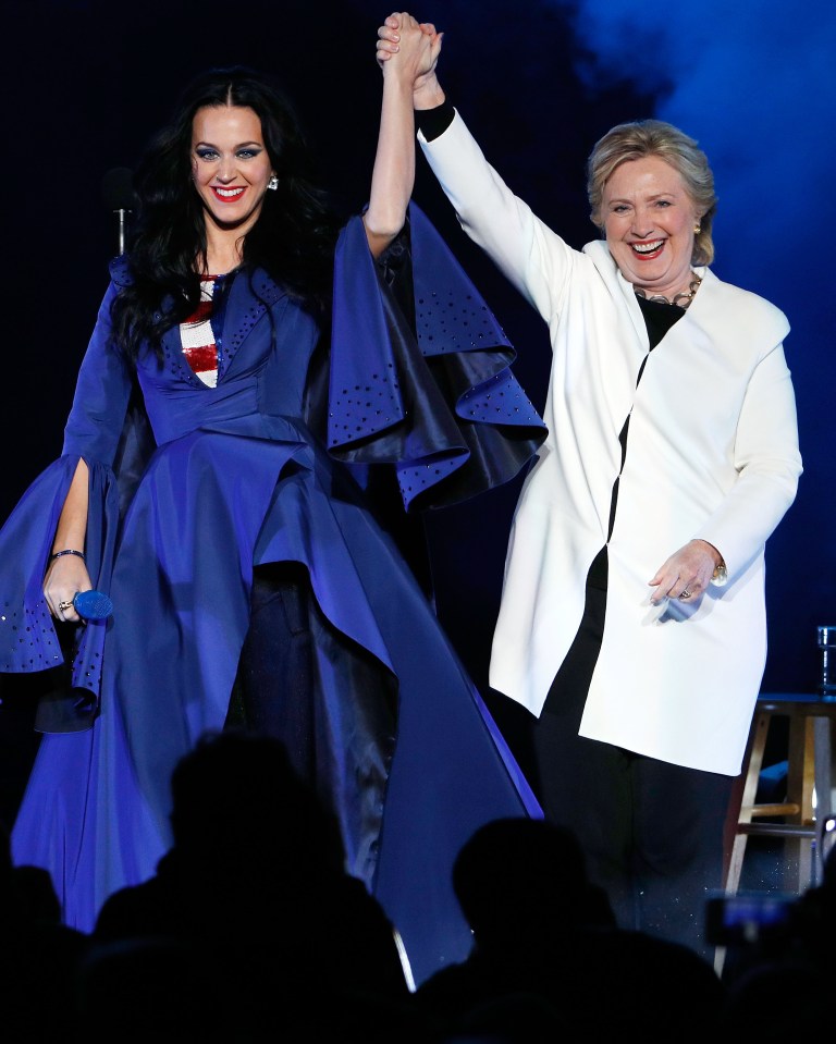 Katy Perry and Hillary Clinton 