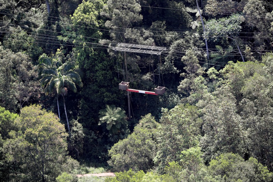  It is not the place for people with a fear of heights judging by this zip wire