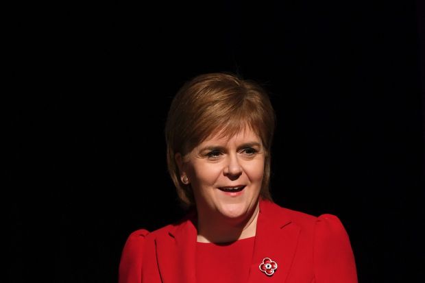 Scotland's First Minister Nicola Sturgeon