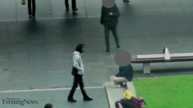  In the video, Ali Ahmed is pictured approaching a member of the public, allegedly offering drugs