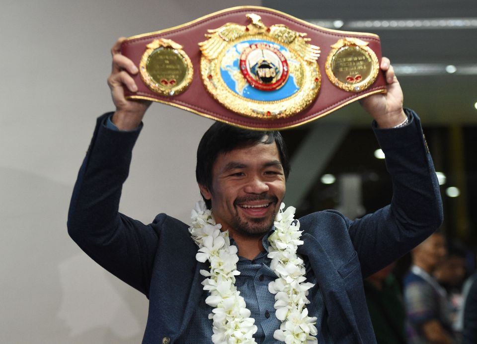  Pacquiao reclaimed his WBO Welterweight Championship from Jesse Vargas last week