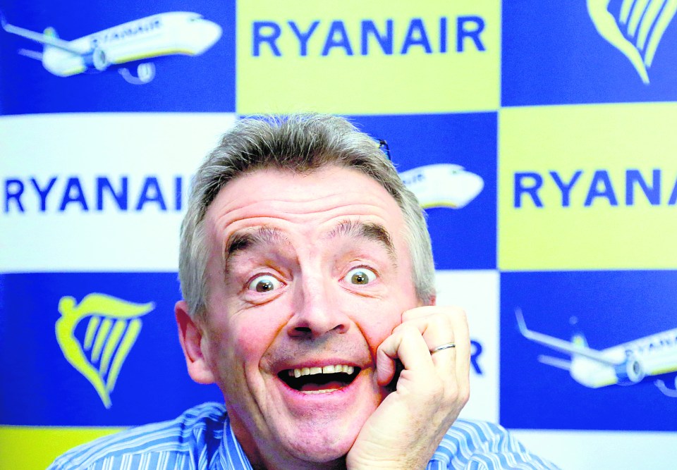  The budget airline is headed by Irishman Michael O'Leary