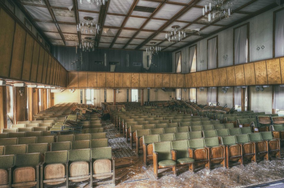  An assembly hall where they heard hate filled speeches about Jews