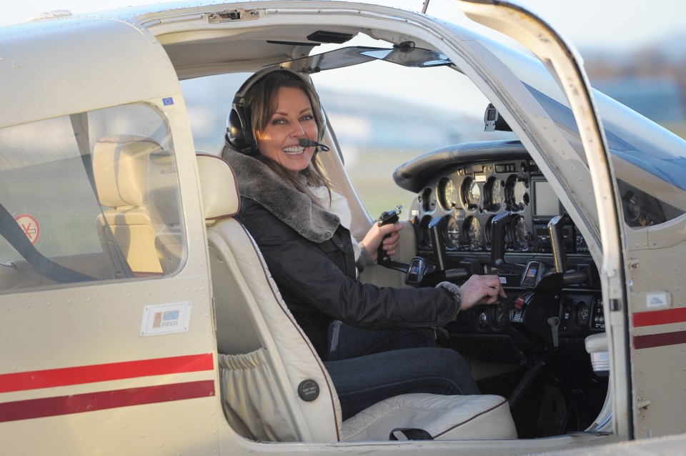  Reach for the sky ... Carol trained to become a pilot at the age of 50