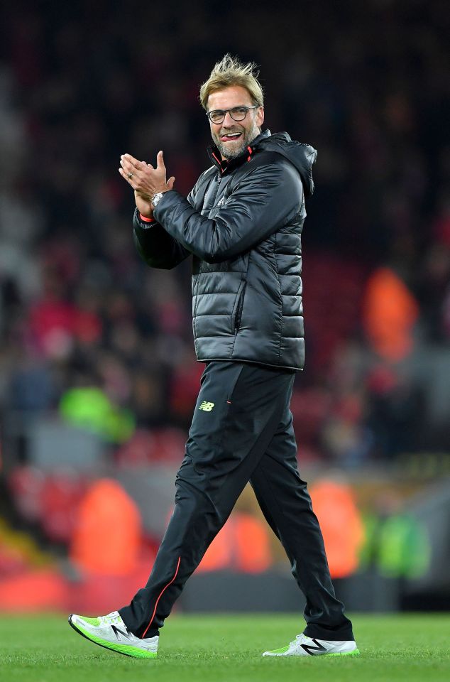  Jurgen Klopp has had much to celebrate with his big-scoring Liverpool this season