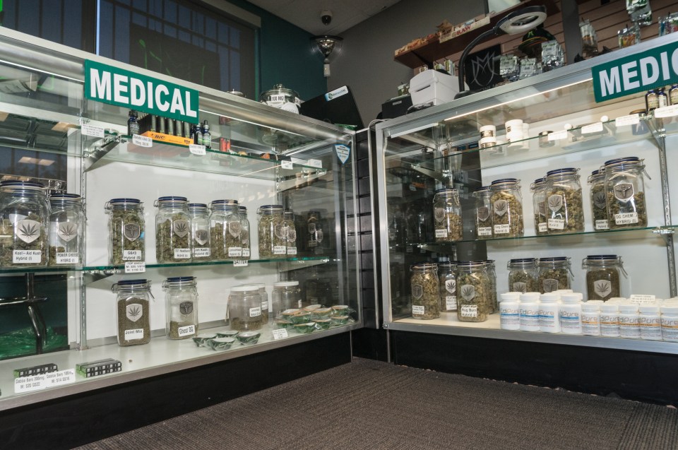  A medical marijuana dispensary. Denver, Colorado. Nine states in total voted on the legal status of cannabis on election night